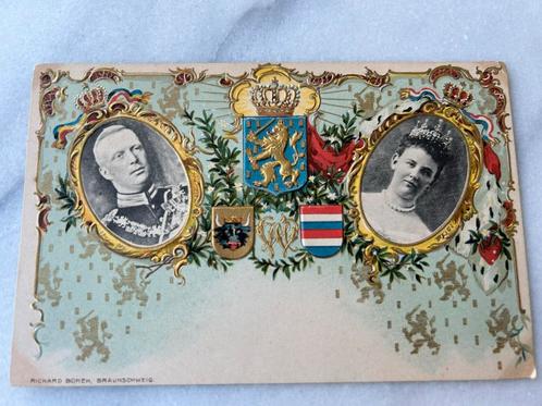 Ak adel briefkaart relief Mecklenburg Nederland komingshuis, Verzamelen, Koninklijk Huis en Royalty, Gebruikt, Kaart, Foto of Prent