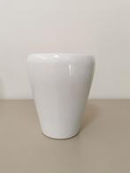 Bloempot wit, Gebruikt, Rond, Ophalen of Verzenden, Aardewerk