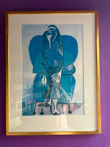 Picasso prent met lijst en glas beschikbaar voor biedingen