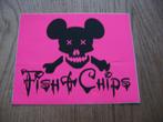 Sticker Fish & Chips 12,5 x 10 cm, Verzamelen, Ophalen, Nieuw, Bedrijf of Vereniging