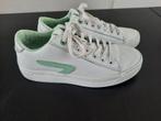 HUB sneakers 'hook' wit/ neo mint groen, mt 36, Gedragen, Ophalen of Verzenden, HUB, Wit