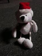 sleutelhanger met kerstknuffel , wit beertje met kerstmuts, Ophalen of Verzenden, Nieuw
