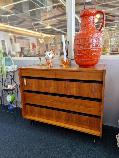 Vintage schoenenkast jaren 70 met extra lades, Huis en Inrichting, Kasten | Schoenenkasten, Gebruikt, Ophalen