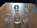 Kristal Vaasje Karaf en Schaaltje, Huis en Inrichting, Woonaccessoires | Vazen, Overige kleuren, Ophalen of Verzenden, Minder dan 50 cm