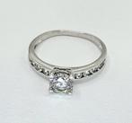 Zilveren Ring met Zirkonia, Verzenden, ., Zo goed als nieuw, Dame