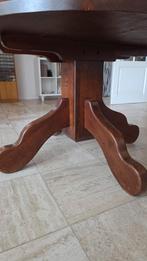 houten eettafel met 6 stoelen, Antiek en Kunst, Ophalen