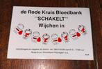 Rode Kruis Bloedbank ~ Sticker ~Nijmegen, Ophalen of Verzenden