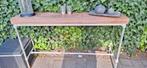 Geweldige sidetable, bar,statafel, Tuin en Terras, Ophalen, Gebruikt, Rond, Hout