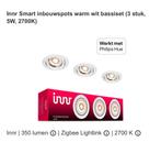 Innr smart inbouwspots, Huis en Inrichting, Lampen | Spots, Nieuw, Ophalen of Verzenden, Metaal of Aluminium