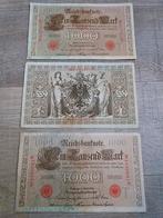 Duits oud geld 1910 Berlijn Reichsbankbiljet 1000 €5 p/st, Postzegels en Munten, Bankbiljetten | Europa | Niet-Eurobiljetten, Los biljet