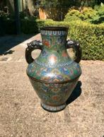 Antiek bronzen cloisonné vaas, Antiek en Kunst, Antiek | Koper en Brons, Brons, Ophalen