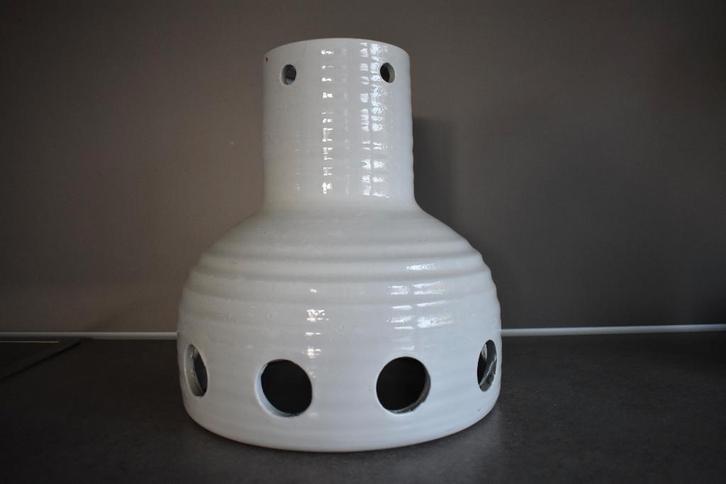 Mobach lamp UFO wit retro vintage design spage age, Huis en Inrichting, Lampen | Hanglampen, Gebruikt, Minder dan 50 cm, Overige materialen