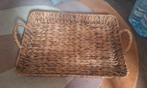 Dienblad gevlochten hyacint, Ophalen of Verzenden, Zo goed als nieuw, Rechthoekig, Riet