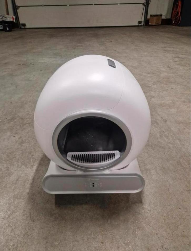 Automatische kattenbak - van Viervoeter - met garantie, Dieren en Toebehoren, Kattenbakken, Zo goed als nieuw, Open, Zelfreinigend