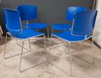 Nog 1 x Max Stacker buisframe stoel blauw vergaderstoel, Huis en Inrichting, Stoelen, Ophalen of Verzenden, Zo goed als nieuw