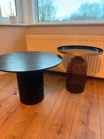 Bijzettafels, Huis en Inrichting, Tafels | Salontafels, 50 tot 100 cm, Rond, Ophalen of Verzenden, Zo goed als nieuw