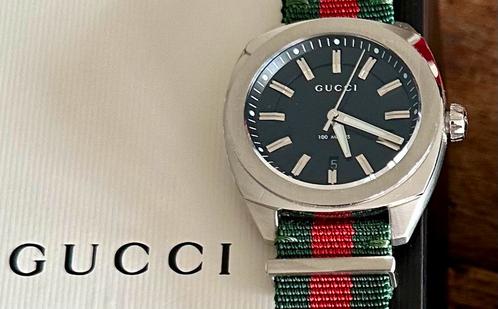 Gucci GG2570 WATCH, 41MM Nieuw in giftbox., Sieraden, Tassen en Uiterlijk, Horloges | Heren, Nieuw, Overige merken, Staal, Ophalen