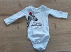 Witte romper "My First Christmas" maat 50/56, Nacht- of Onderkleding, Jongetje of Meisje, Ophalen of Verzenden, Zo goed als nieuw