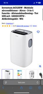 SNEL WEG! Airco inventum AC125W - mobiele airco - 3 in 1, Witgoed en Apparatuur, Airco's, Ophalen, Minder dan 60 m³, 3 snelheden of meer