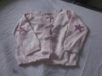 Lichtroze vestje strikjes op sluiting sterretje elleboog 74, Kinderen en Baby's, Babykleding | Maat 74, Grain de Blé, Ophalen of Verzenden