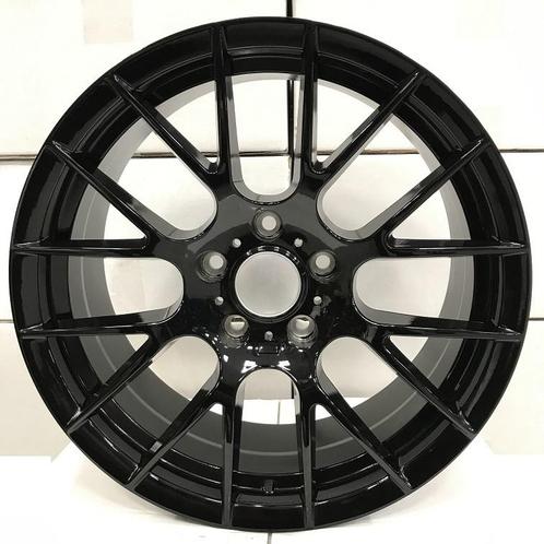18" BMW  Velgen Glans Zwart 3-serie E90 8.0x18 om 9.0x18, Auto-onderdelen, Banden en Velgen, Velg(en), 18 inch, Personenwagen