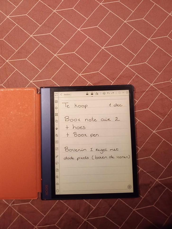 Boox Note Air 2  met originele pen en hoes, Computers en Software, E-readers, Zo goed als nieuw, 10 inch of meer, 16 GB of meer