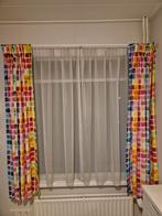 Leuke gekleurde gordijnen, Huis en Inrichting, Ophalen of Verzenden, Zo goed als nieuw, 100 tot 150 cm, 100 tot 150 cm