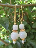 Oorbellen Golden Ivory swarovski parels goud, Sieraden, Tassen en Uiterlijk, Oorbellen, Hangers, Wit, Nieuw, Goud