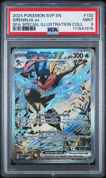 Pokemon PSA 9 Greninja Ex SIR 132 SVP beschikbaar voor biedingen