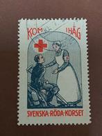 Zweden cinderella liefdadigheidszegel Rode Kruis 1916, Ophalen of Verzenden, Zweden, Gestempeld