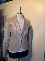 Turnover linnen jasje - maat 40, Kleding | Dames, Jasjes, Kostuums en Pakken, Maat 38/40 (M), Beige, Ophalen of Verzenden, Zo goed als nieuw