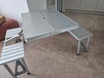 picknickkoffer bankjes en tafel, Ophalen, Gebruikt, Campingtafel