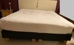 Boxspring lederlook, Ophalen, Gebruikt, Tweepersoons, 180 cm