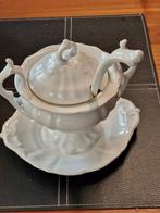 Antieke Sausterrine Petrus Regout Maastricht met vasteschaal, Ophalen of Verzenden