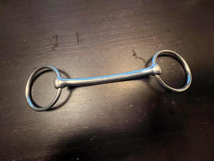 RVS Ongebroken Watertrens 14 cm, Dieren en Toebehoren, Paarden en Pony's | Hoofdstellen en Tuigage, Gebruikt, Overige soorten