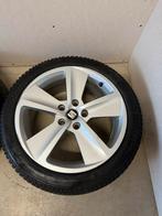 Seat Leon FR 17 inch velgen met winterbanden, Auto-onderdelen, Banden en Velgen, Ophalen, Gebruikt, Banden en Velgen, 17 inch