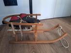 Mooie antieke poppen slee met kinderschaatsen, Ophalen of Verzenden