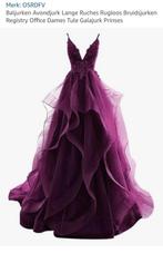 Bordeauxrode galajurk, Kleding | Dames, Galajurk, Maat 46/48 (XL) of groter, Nieuw, Ophalen of Verzenden