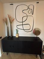 Zgan Luxe dressoir ‘Eleonora Remi’ zwart, Ophalen, Met deur(en), 150 tot 200 cm, Zo goed als nieuw