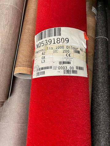 Rood Schoonloopmat / Deurmat | 2,00x3,00mtr beschikbaar voor biedingen
