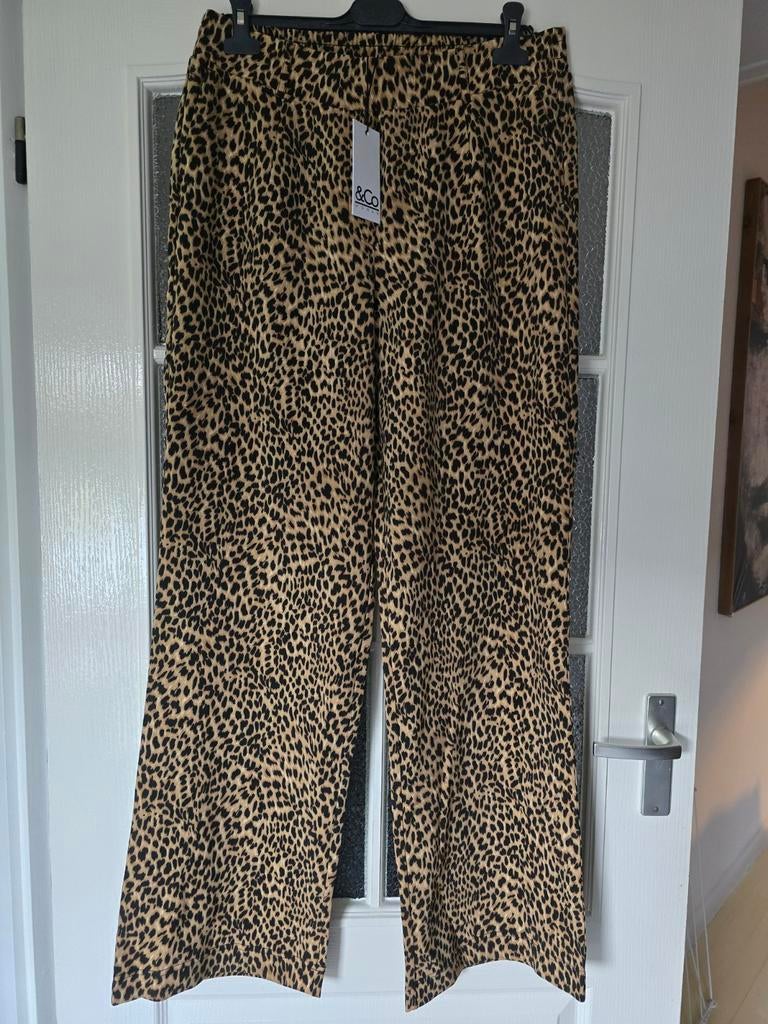 Nieuw &co woman andcowoman and cowoman xl panter broek, Bruin, Maat 46/48 (XL) of groter, Nieuw, Ophalen of Verzenden