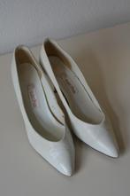 Witte leren pumps retro / vintage Sacha maat 41, Pumps, Verzenden, Wit, Sacha