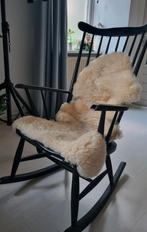 Vintage houten schommelstoel, Huis en Inrichting, Stoelen, Ophalen, Gebruikt, Zwart, Vintage