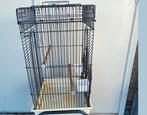 Grote papagaai kooi zonder standaard bak is witter dan foto, Dieren en Toebehoren, Ophalen of Verzenden, Zo goed als nieuw, Metaal