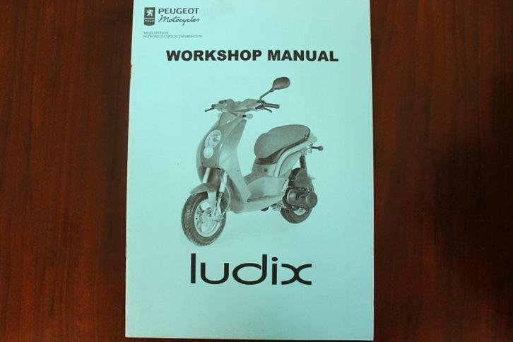 Peugeot Ludix 2004 scooter workshop manual, Fietsen en Brommers, Handleidingen en Instructieboekjes, Zo goed als nieuw, Ophalen of Verzenden