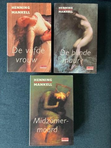 Drie boeken van Henning Mankel beschikbaar voor biedingen