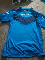 Voetbal shirt broekje, Maat 46 (S) of kleiner, Gedragen, Blauw, Ophalen of Verzenden