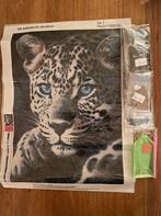 Diamond Painting Luipaard 30x40 rond Nieuw, Hobby en Vrije tijd, Knutselen, Ophalen of Verzenden, Nieuw, Knutselwerk