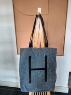 Grijze Canvas Tas Humanoid met Binnenzak, Ophalen of Verzenden, Gebruikt, Grijs, Shopper