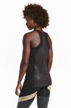 H&M Sporttop Zwart glimmende letters, M, ZGAN, Kleding | Dames, Maat 38/40 (M), H&M, Verzenden, Zwart